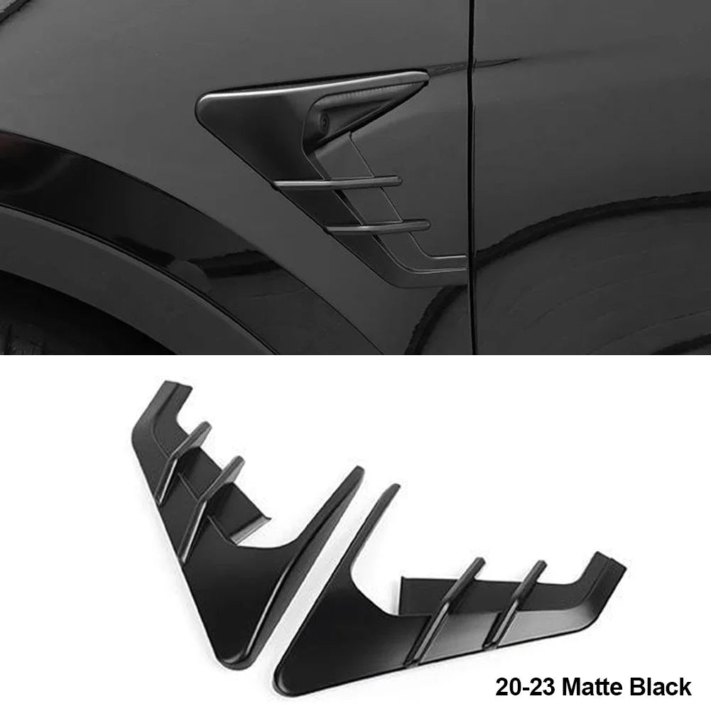 2Pcs Car Side Camera Protection Covers Kit Decoration Sticker Car Modification Accessories for Tesla Model 3 Moel Y 2020-2025