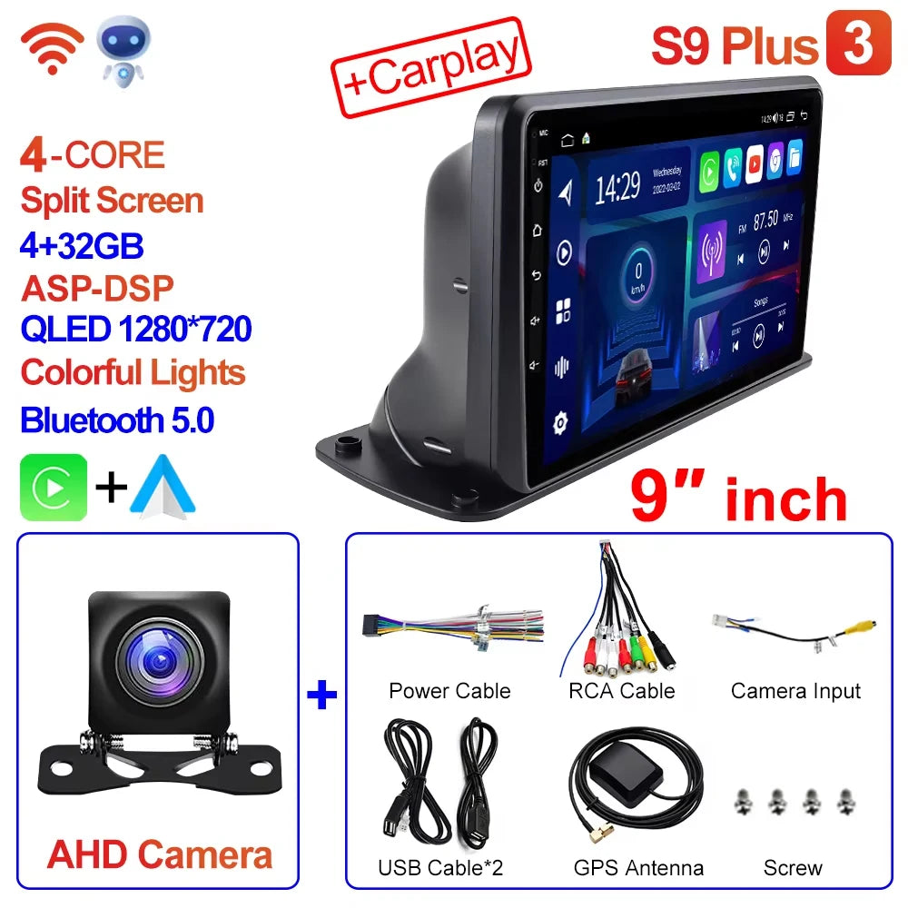 CAIXI 9"/10" Universal 2-DIN Android Car Stereo — CarPlay, GPS Navigation, Truck & Car Fit