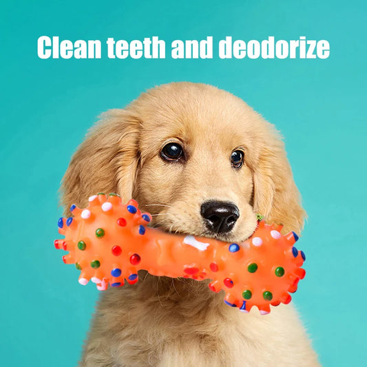 Natural Rubber Dog Chew Toy - Flexible, Bite-Resistant