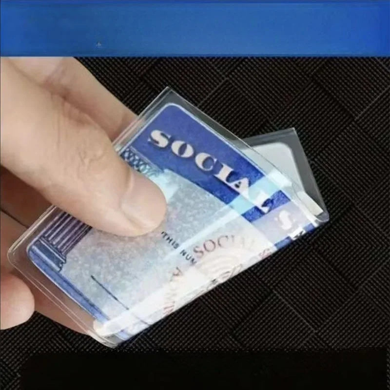 Social Security Card Holder – PVC Material, Waterproof, Durable, Scratch Protection, Portable