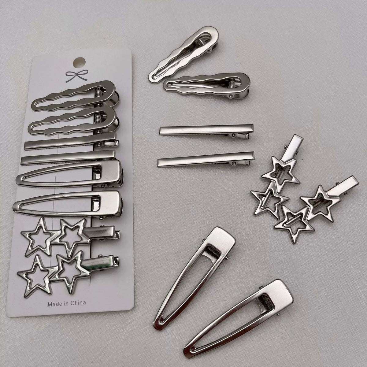Women Metal Y2K Hair Clips Exquisite Duckbill Clip Girls Hairpins Side Bangs Barrettes Hairclip Girls Fashion Hair Accessories