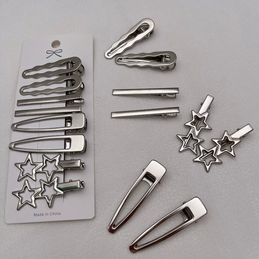 Metal Y2K duckbill hair clips