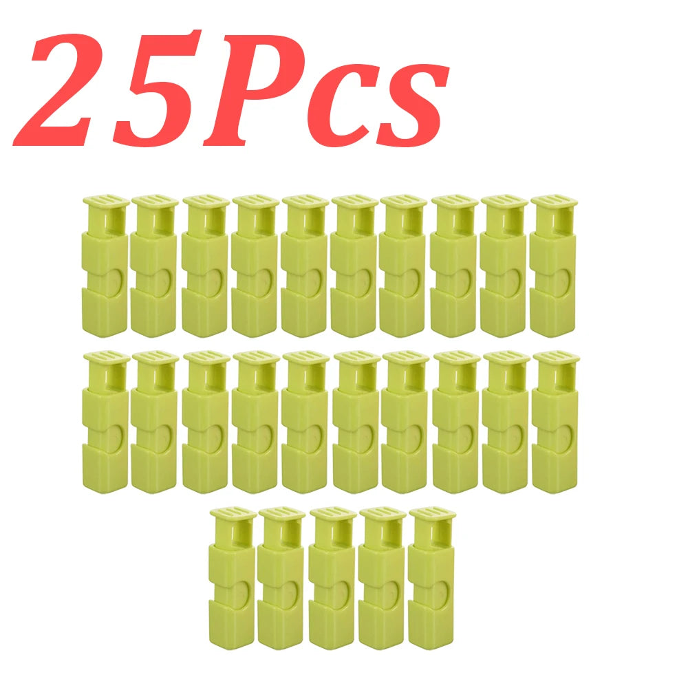1-60Pcs Food Sealing Clips Squeeze Bread Bag Plastic Bag Sealing Clips Snack Bag Moisture-proof Fresh-keeping Clips Reusable