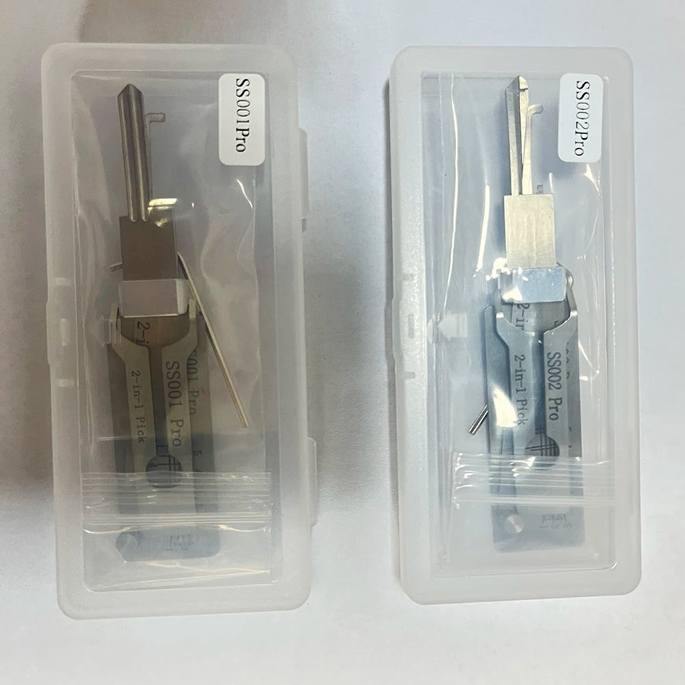 2-in-1 Stainless Steel Key Decoder Precision Hook And Pickup Hand Tool Lock Decoder Maintenance Repair Kit