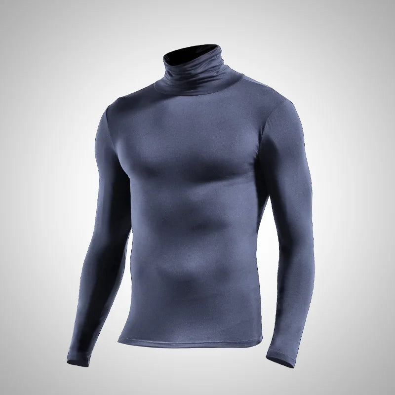 Men's Turtleneck Thermal Base Layer Top - Slim Long Sleeve Undershirt - photo 8