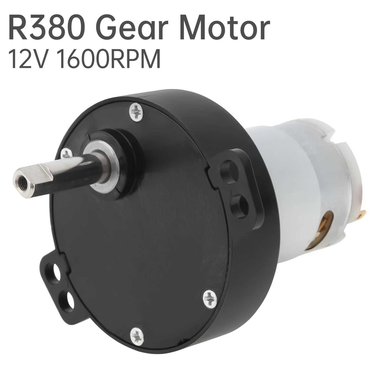 R380 Gear Motor 1600RPM 12V High Torque DC Motors Replaceable for Mini Washing Machine / Clothes Dryer / Home Appliances