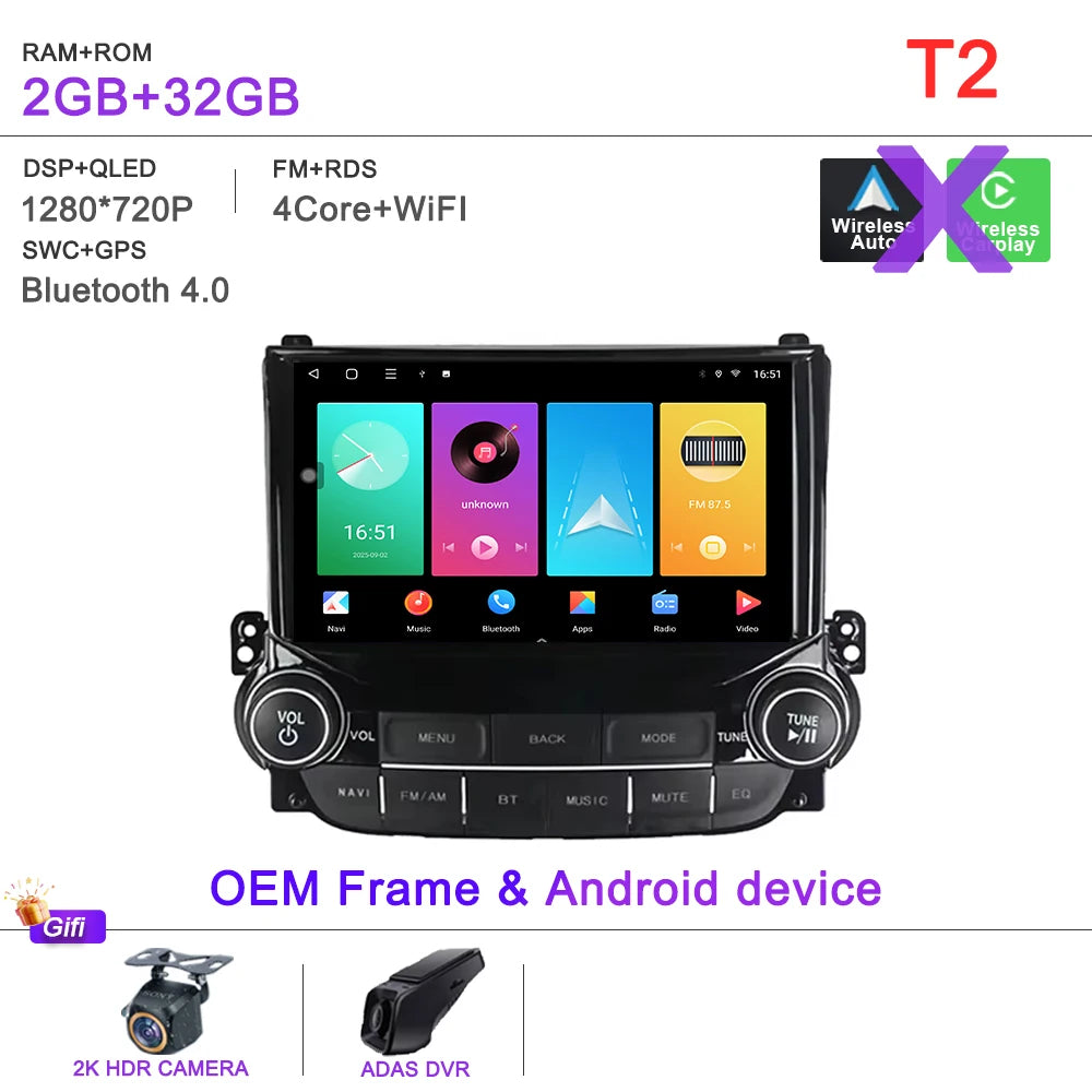 Car DVD Auto Radio Android 16 For Chevrolet Malibu XL 2012 2013 2014 2015 Multimedia Player GPS Navigation Stereo Head Unit BT