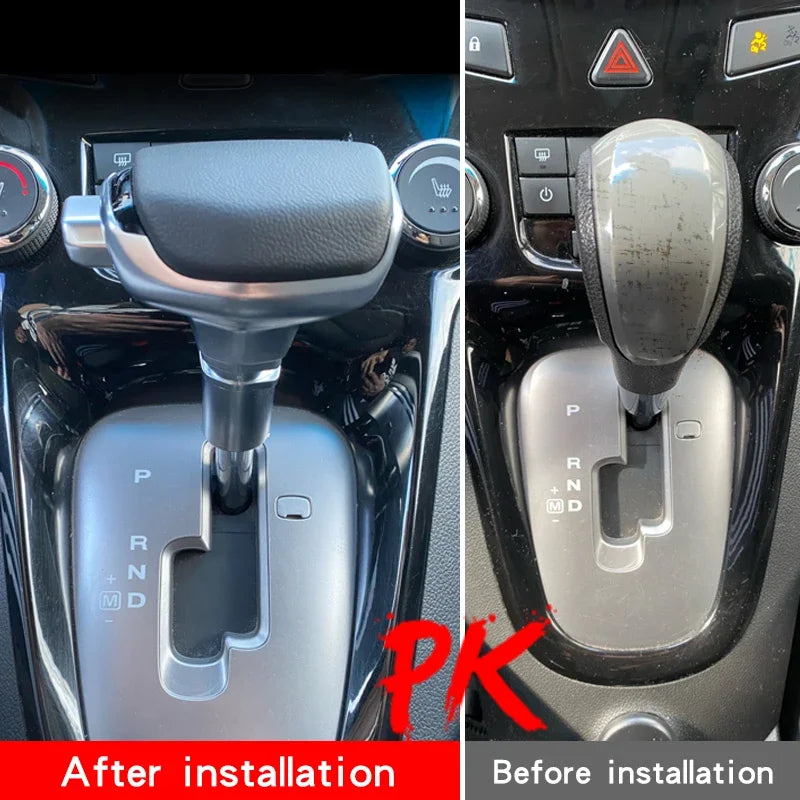 For Chevrolet Cruze Kopac Orlando Car Automatic Transmission New Leather Gear Stick Head Shift Gear Rod Shifter Gear Shift Knob