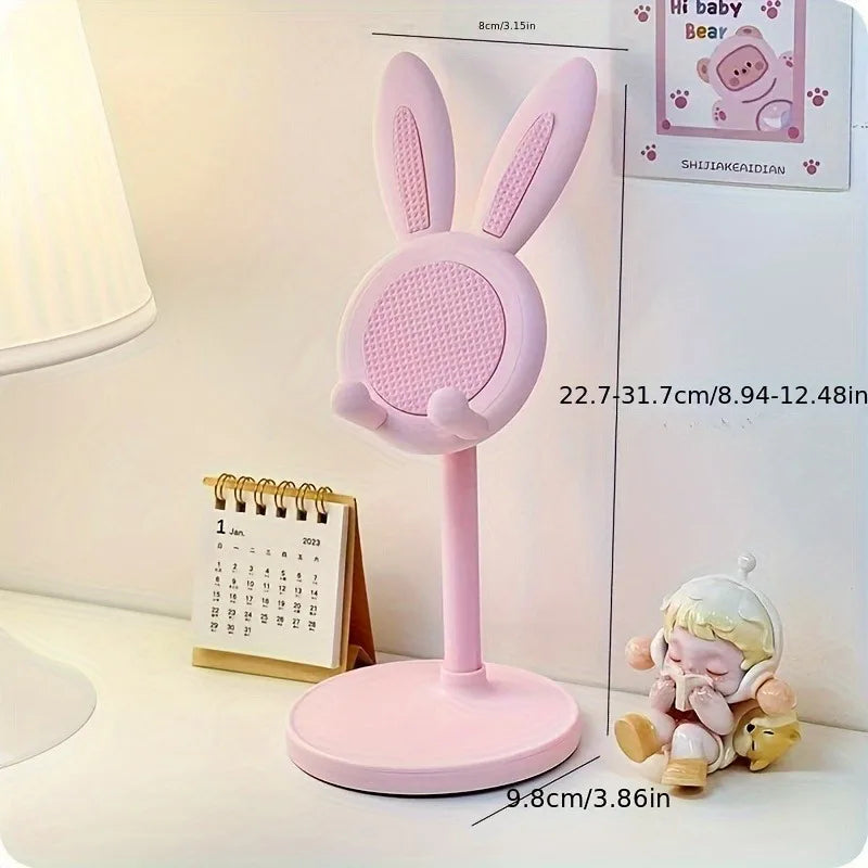 Cute Rabbit Phone Stand – Hands-Free Universal Holder for Phones & Tablets | Room Decor