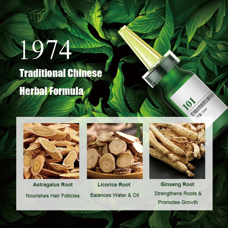 Powerful Zhangguang 101 Shedding Proof & Strengthening Essence 10ml X16 Chinese Herbal Formula Oil Control Tonic