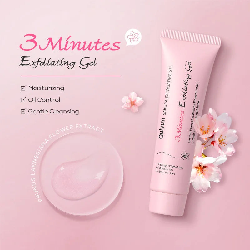 Sakura Exfoliating Peeling Gel Facial Scrub Shrink Pores Moisturizing Nourishing Repair Scrubs Face Cream Beauty Skin Care 50g