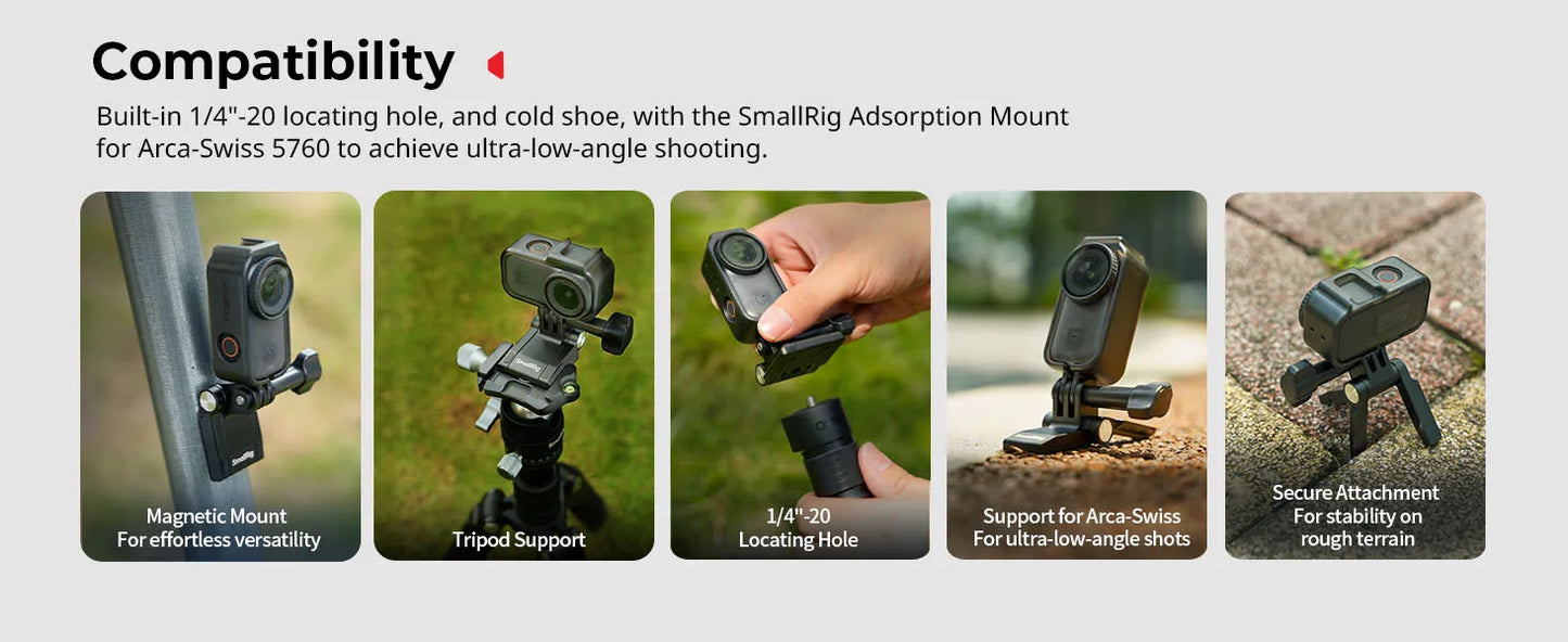 SmallRig Action Camera Nano Cage Kit – Vertical-to-Horizontal for DJI Osmo Nano | YouTube & TikTok (5757)
