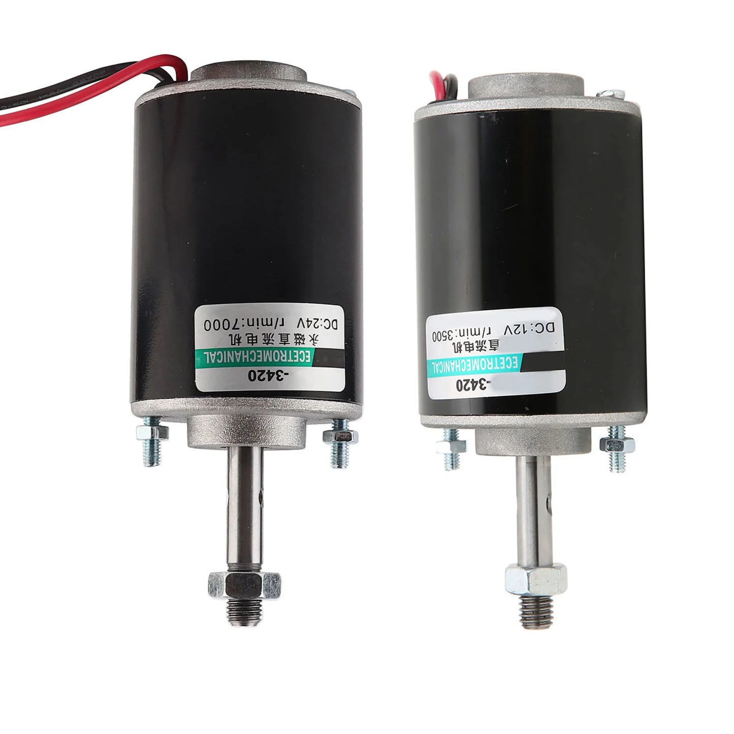 1Pc DC 12V Motor Permanent Magnet High Speed Low Noise CW CCW Mini Brushed Electric Motors 30W 3500RPM/7000RPM