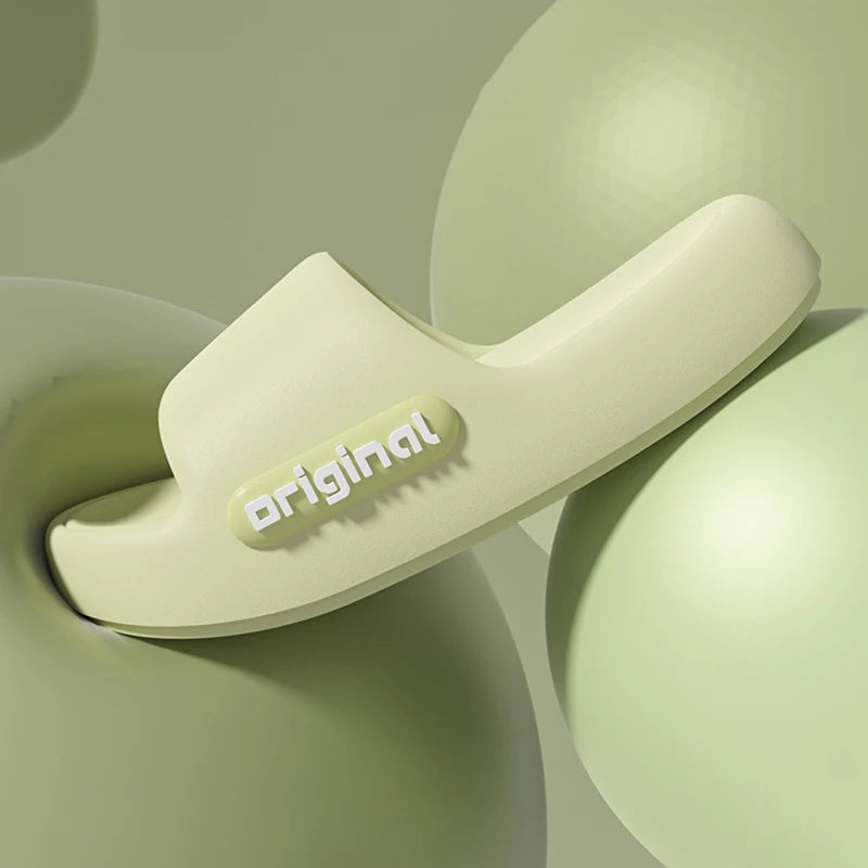 Women's cloud platform slides, soft pillow sandals — view 3 of 18
