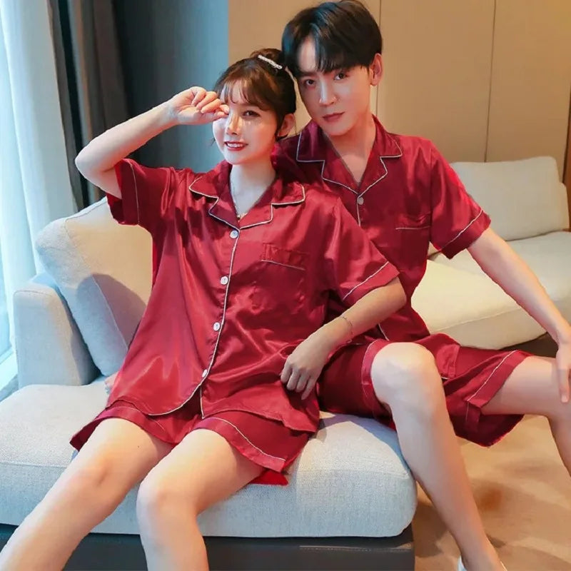 Satin pajama set - view 2