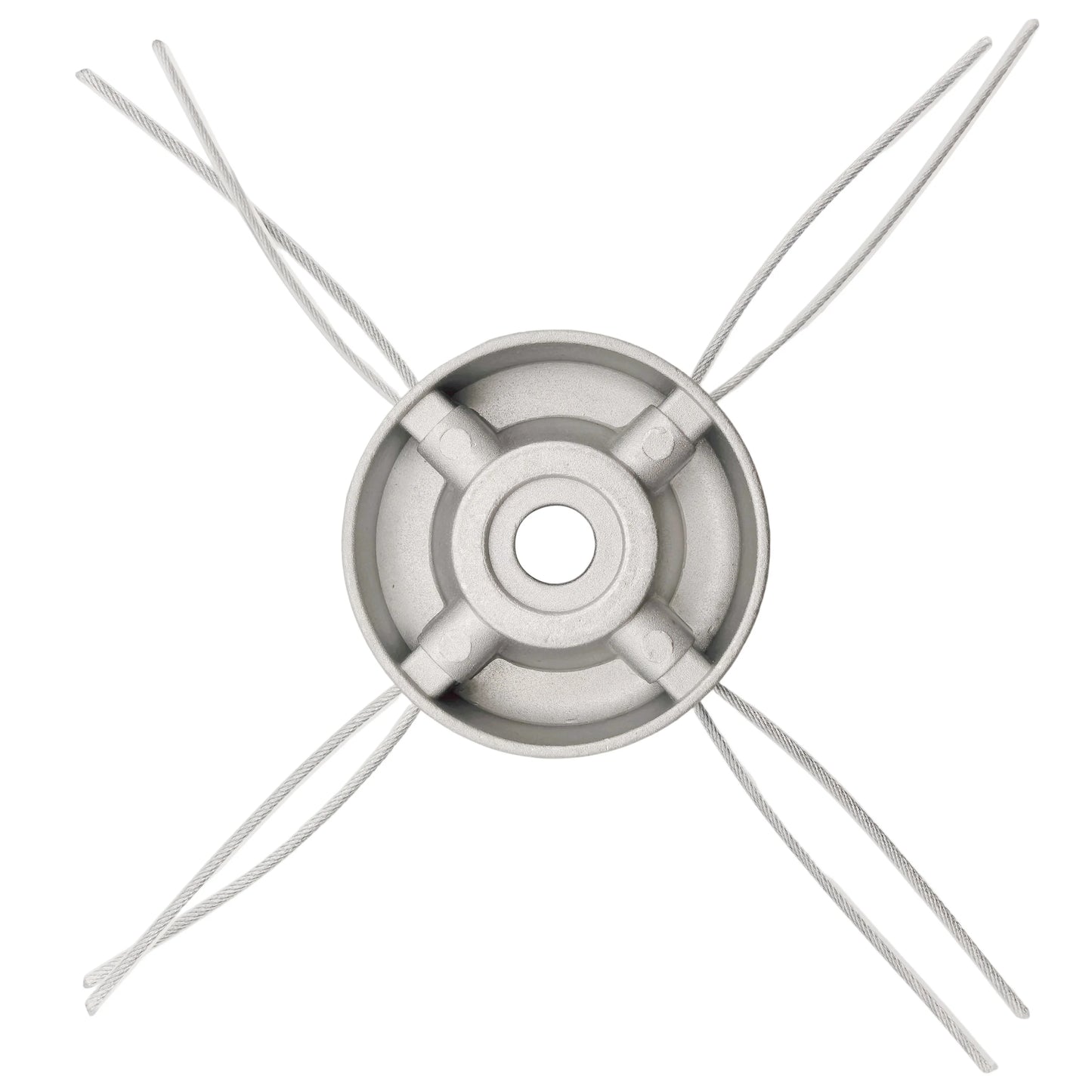 Aluminum Trimmer Head 5/8 inch/15mm Through Hole Fit String Trimmer Replacement Head Wire Rope Weed Head Accessories
