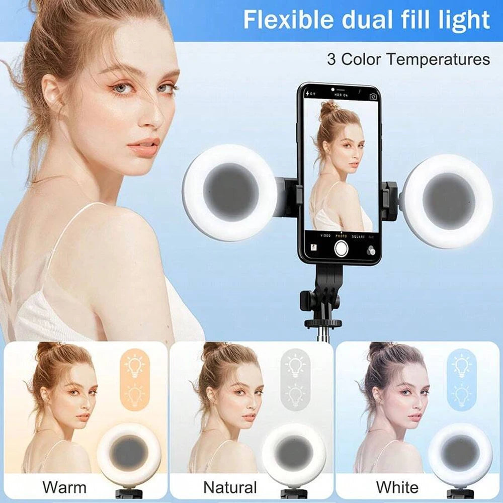 Multi-functional Selfie Stick Magnetic Mobile Phone Holder Live Broadcast Portable Anti-shake Handheld
