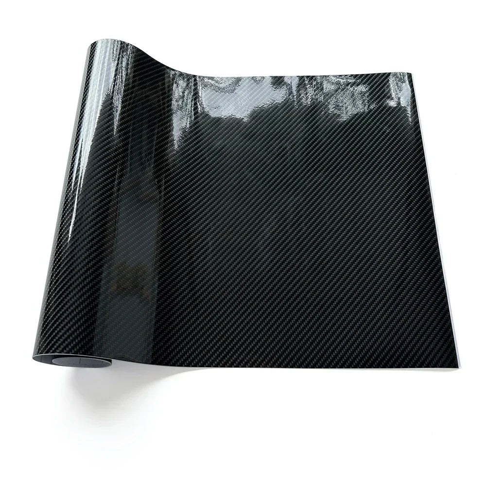 6D Carbon Fiber Vinyl Foil Film Ultra Gloss Waterproof Decoration Film Auto Wrap Sticker for Laptop Phone Case Motorcycle