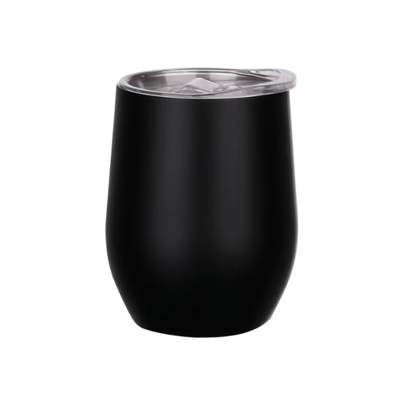 Personalized Your Text & Logo Wine Tumblers Stainless Steel Vacuum Insulated Travel Mug with Lid, Custom Birthday Gift