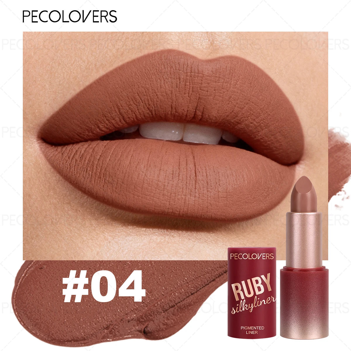 1PC Red Tube Lipstick, High Color Rendering, Red Series Lipstick, Waterproof, Non-drying, Suitable for Various Makeup Looks