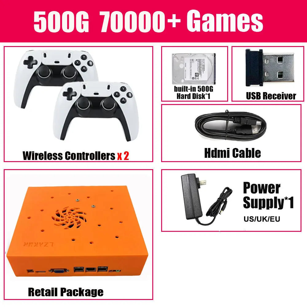M8 Dual-System Mini PC Console — i3 CPU, 1TB, Plug-and-Play TV, Wireless Controller