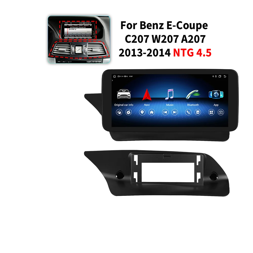 Android Car Stereo for Mercedes-Benz E-Class C207 W207 A207 (NTG 4.0/4.5/5.0) — CarPlay, Android Auto, GPS