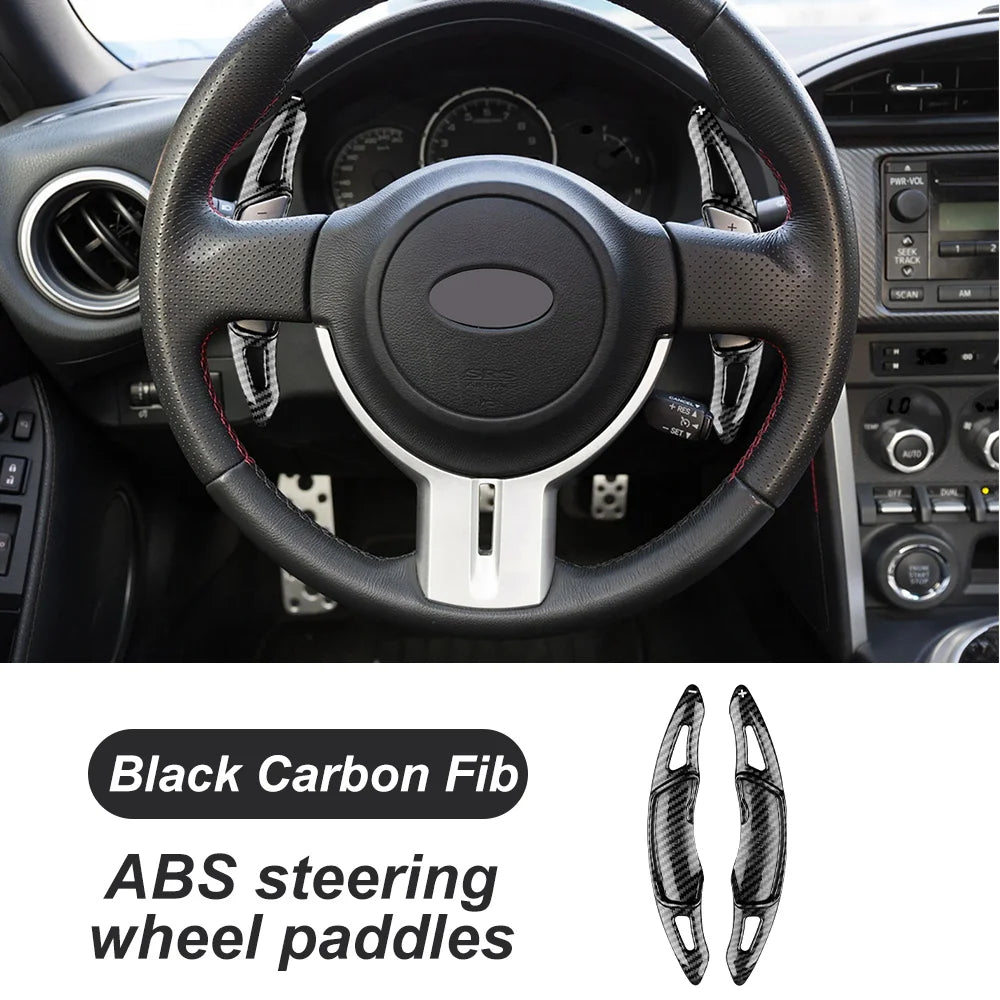 Car Steering Wheel Shift Paddle Shifter Extended Carbon Fiber ABS For Subaru BRZ Impreza WRX XV Crosstrek Forester For Toyota 86