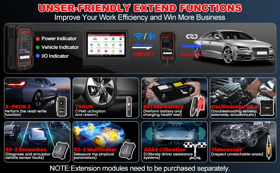 LAUNCH X431 PRO V5.0 Bi-Directional OBD2 Diagnostic Scanner — All-System, 37 Resets, ECU Coding