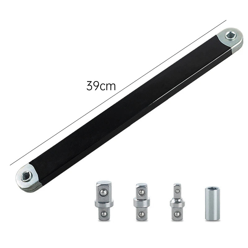 Compact Offset Extension Wrench 4 Adapter Dual Purpose Impact Socket Ratchet Automotive Hand Tool for Mechanic Use