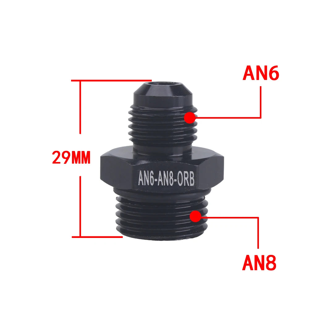 Universal AN6 AN8 AN10 To AN To M14/M16/M18x1.5 Thread Straight Fuel Oil Air Hose Fitting Male Adapter Car Auto Accessories
