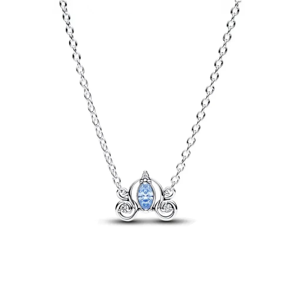 925 Silver Heart & Bow Necklace - Exquisite Women's Jewelry Gift
