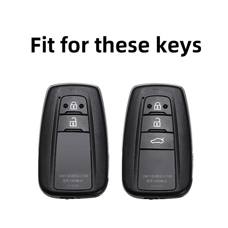 Auto Leather TPU Car Key Cover Case for Toyota Prius Camry Corolla C-HR CHR RAV4 Prado 2018 Keychain Accessories