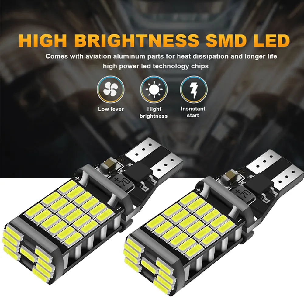 2Pcs For Toyota Highlander 2008-2015 2016 2017 2018 2019 2020 2021 2022 LED Backup Reverse Back Up Light Bulb White Error Free
