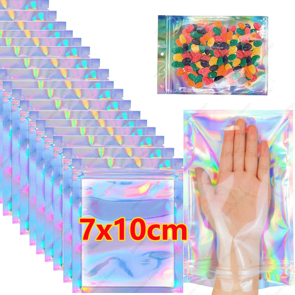 Holographic Laser Sealing Bags for Candy, Jewelry & More
