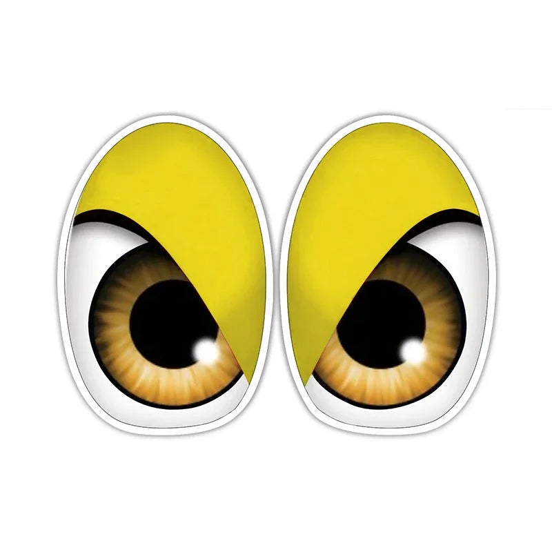 FUYOOHI Personality Cartoon Bird Red Eyes Anime Funny Car Stickers Bumper Trunk Truck Graphics JDM Vinyl Car Wrap Decal