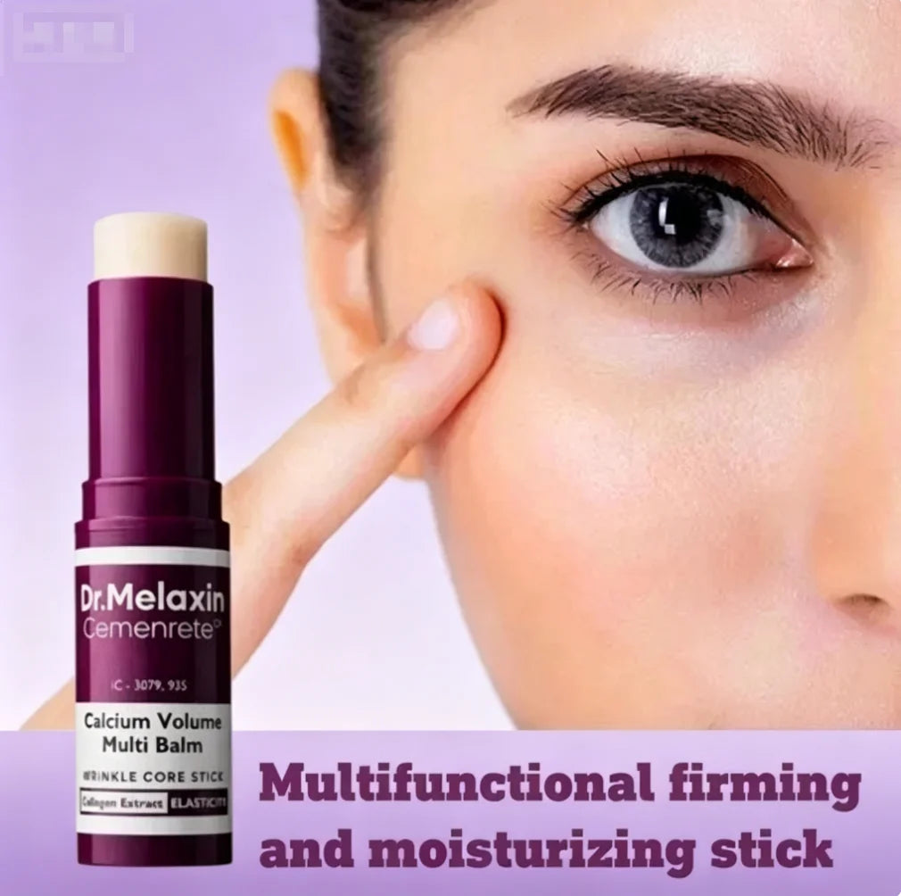 Calcium Multi Balm Stick, All-in-One Hydrating Balm, Eye & Neck Balm, Makeup Base & Face Moisture Balm, Korean Skincare, 0.31 oz