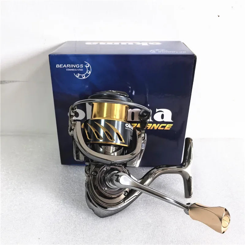OKUMA all metal fishing reel shallow line cup rotating wheel 15KG anti seawater corrosion rotating reel1000-5000