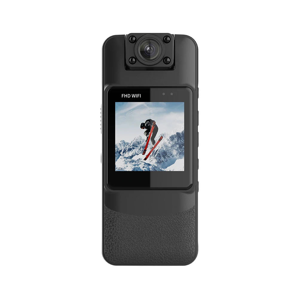 4K WiFi Body-Worn Camera — Night Vision Clip-On Recorder