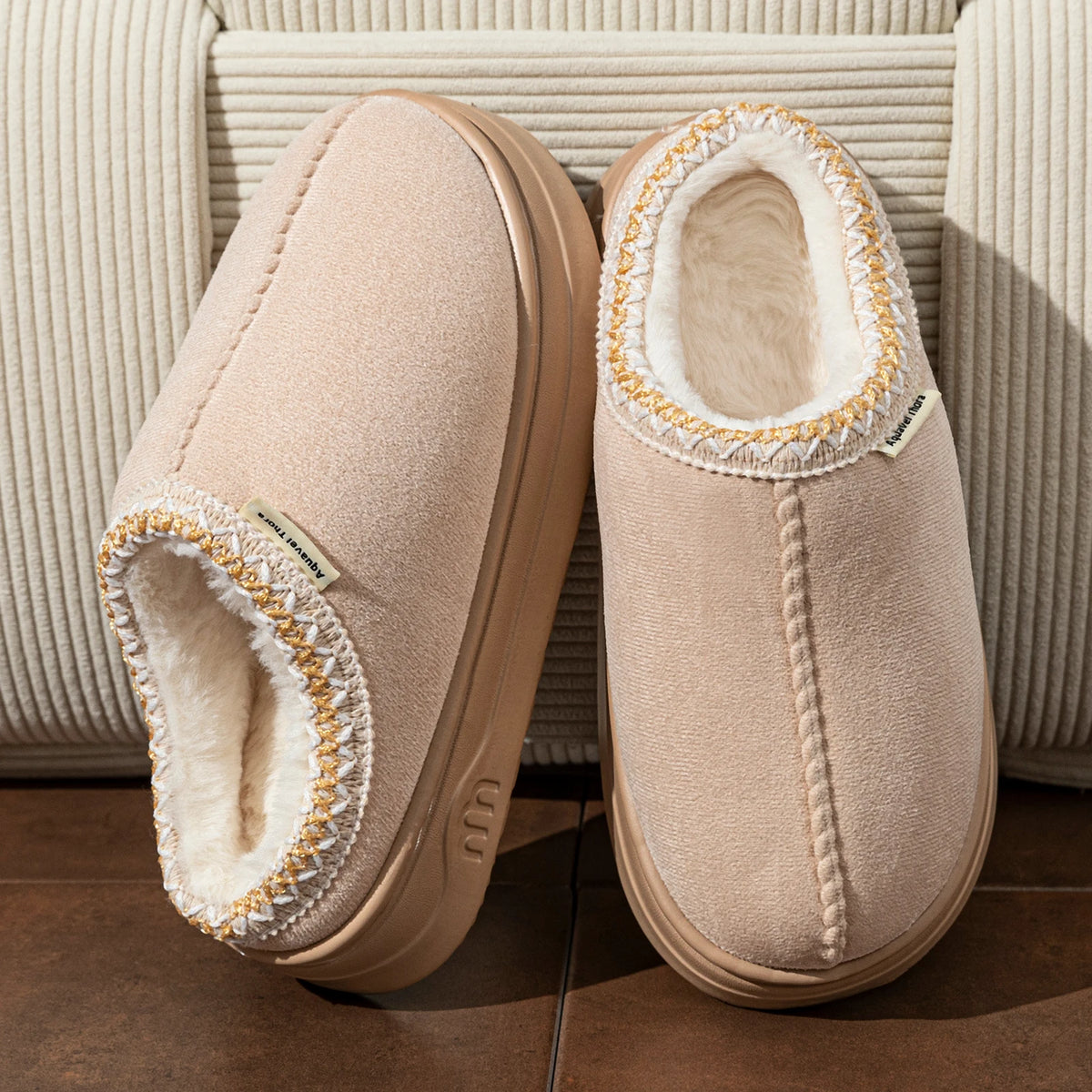 Unisex Fuzzy Slipper Boots - Anti-Slip Plush House Shoes - photo 9