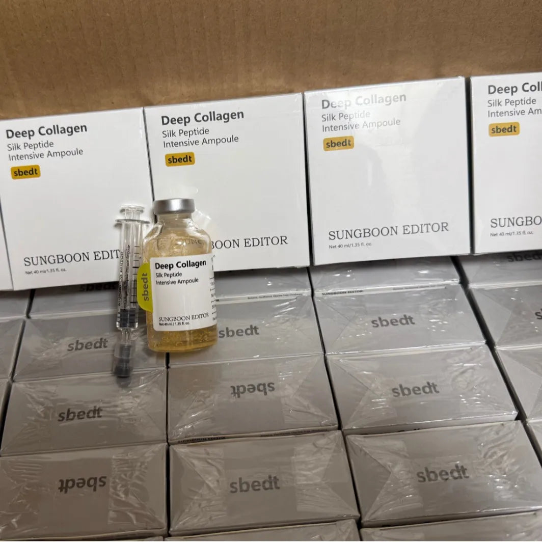 Deep Collagen Silk Peptide Intensive Lifting Ampoule – Anti-Aging Face Serum | Firming & Brightening | 40ml