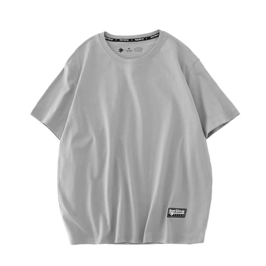 WAVLATII Women's 210 GSM Cotton Oversized T-Shirt – Purple Solid Casual Short Sleeve Tee