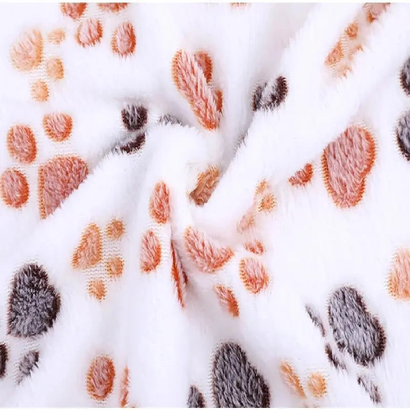 Thick Paw Print Pet Sleeping Pad - Warm Blanket for Cats and Dogs - photo 2