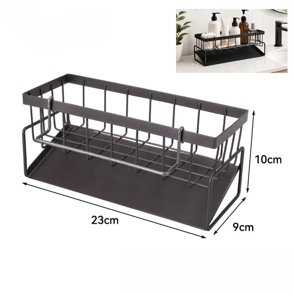 Kitchen Sink Faucet Rack - Sponge, Soap and Towel Holder with Drain - photo 10