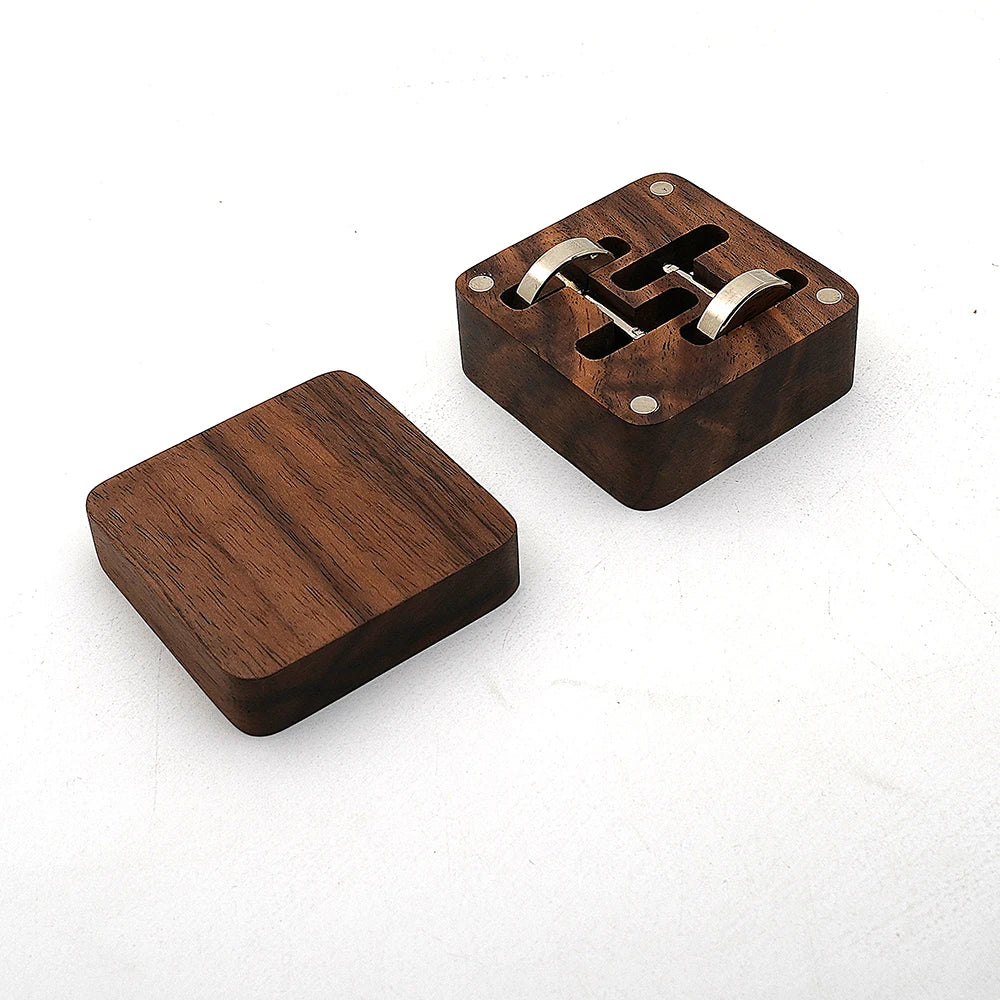 Groomsmen Gifts Cufflinks Personalized Wooden Cufflinks Gift for Him Custom Gift for Dad Bachelor Party Gift Groomsmen Proposal