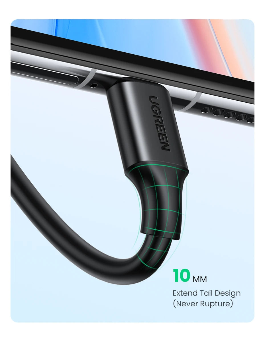 UGREEN USB C Cable Type C Cable for iPhone 17 16 Samsung S25 S24 Xiaomi USB C Data Charging Cable USB 3A Fast Charging USB Cable