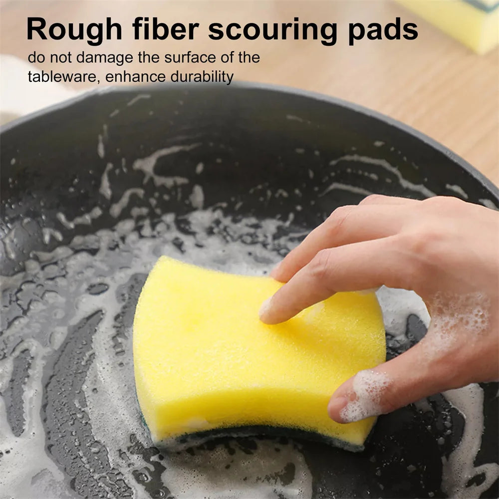 30PCS Dishwashing Sponge Kitchen Nano Emery Magic Clean Rub Pot Rust Focal Stains Sponge Removing Kit Cleaning Brush Sponges
