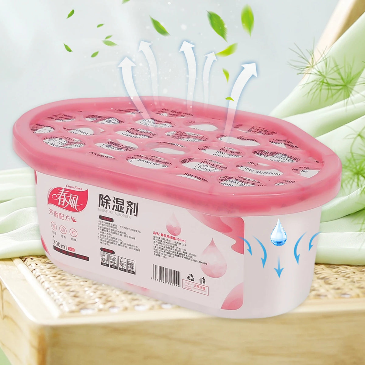 Wardrobe Dehumidification Box Moisture Absorber Reusable Moisture-proof for Wardrobe Closet Laundry Room Toilet Desiccant Boxes