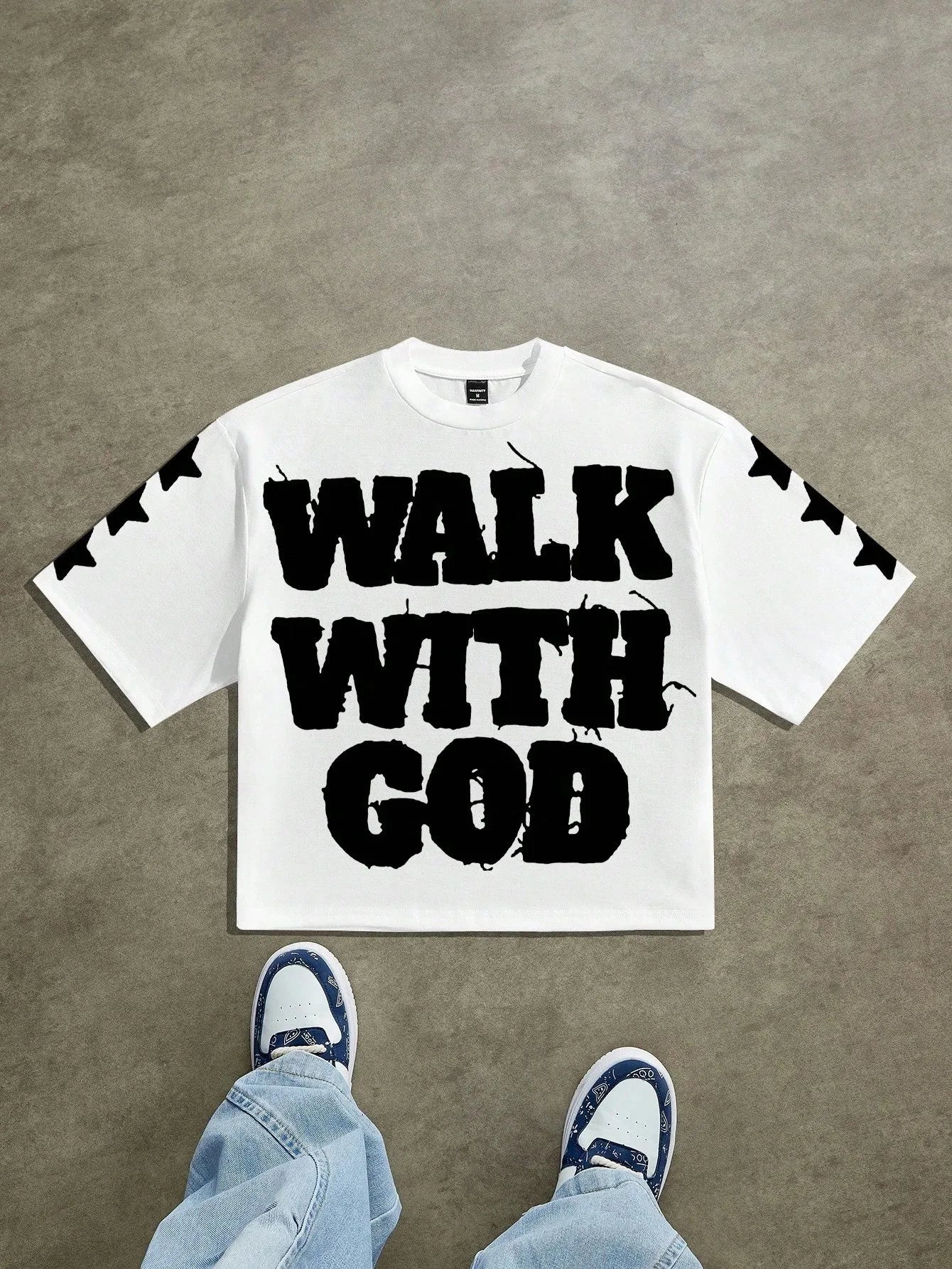 Men's 3D Letter Print T-Shirt — Lightweight Street Casual Tee