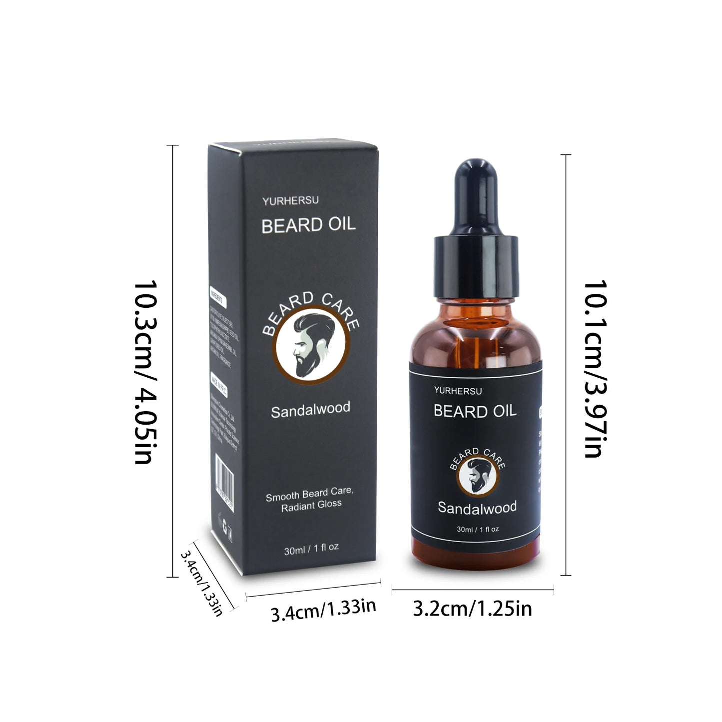 Beard Growth Oil — 30ml Nourishing Softening Beard Care Oil