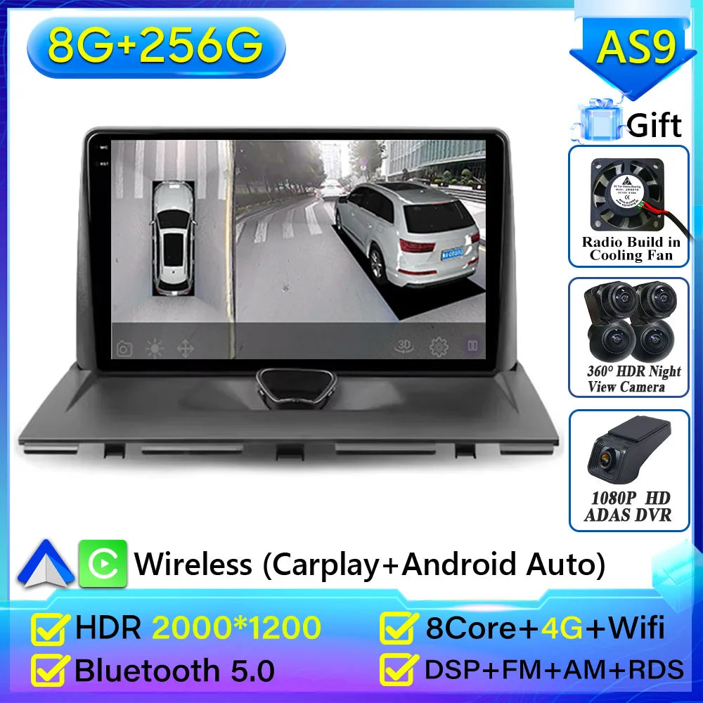 Car Radio Carplay For Peugeot Expert 2 For Citroen Jumpy For Fiat Scudo For Toyota Proace 2007-2017 Navigation GPS Android Auto